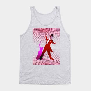 Astaire, Top Hat White Tie And Tails – Red Tank Top